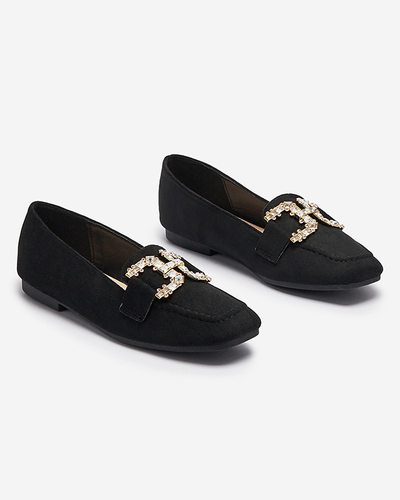 Mocassins noirs pour femmes Jaorica- Footwear
