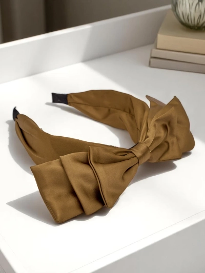 Royalfashion Bandeau en satin avec nœud Celine