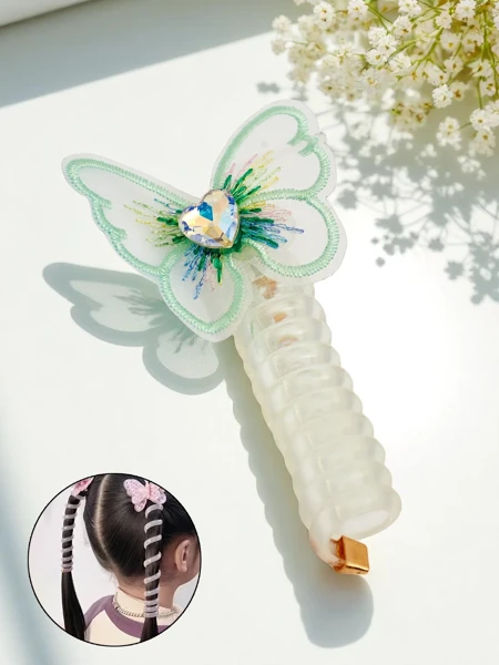 Royalfashion Élastique à cheveux ressort avec papillon Spring Butterfly