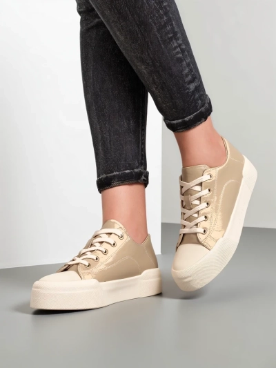 Royalfashion Baskets Sportives Femme Golddelle