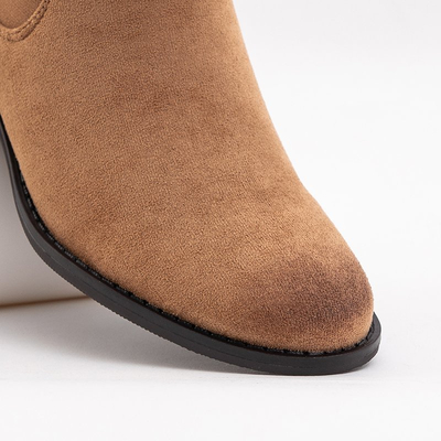 Bottines Chelsea marron clair avec insert élastique Roati- Footwear