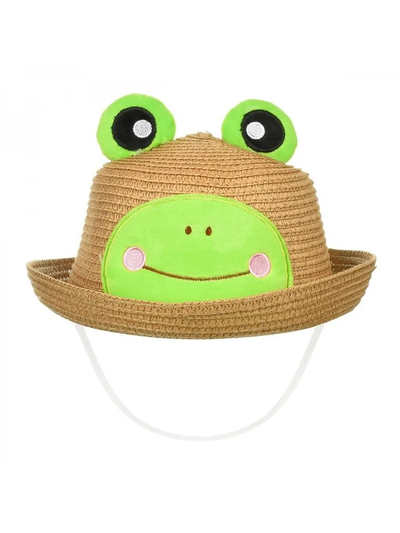 Royalfashion Chapeau en paille pour enfants Chapeau Froggy Shade