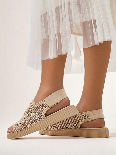 Sandales ajourées pour femme Royalfashion à tige Levay
