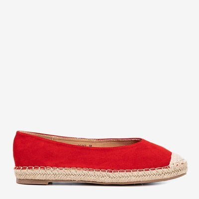 OUTLET Espadrilles rouges pour femmes Lalina - Chaussures