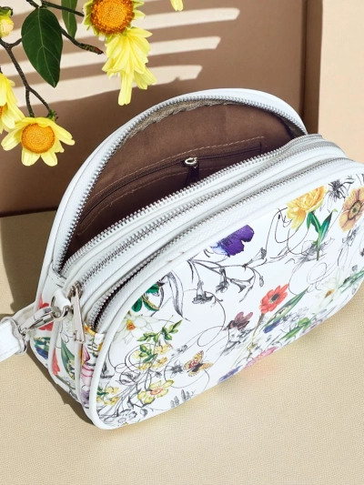 Royalfashion Petit sac à main pour femme en cuir écologique Floriana