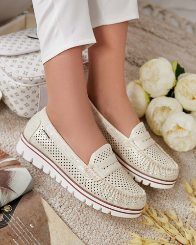 Royalfashion Mocassins ajourés pour femme Leteller