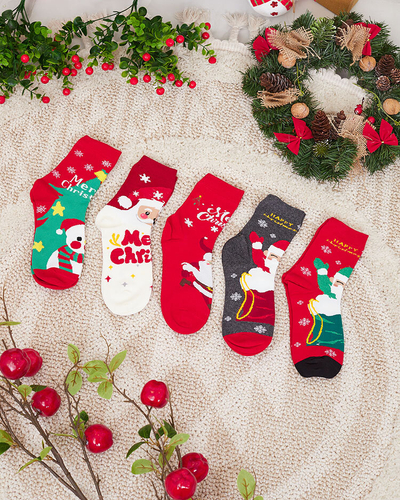 Royalfashion Lot de chaussettes de Noël pour femmes 5/pack