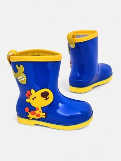 Bottes en caoutchouc Royalfashion pour enfants avec des patchs Good Time