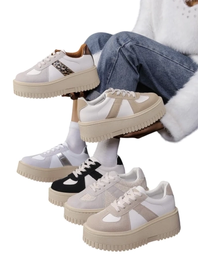 Royalfashion Sneakers à plateforme pour femmes Venusoe