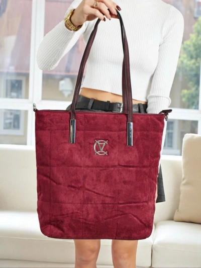 Sac à main shopper pour femmes Caryenne en éco-daim