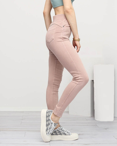 Tregging femme rose clair - Vêtements