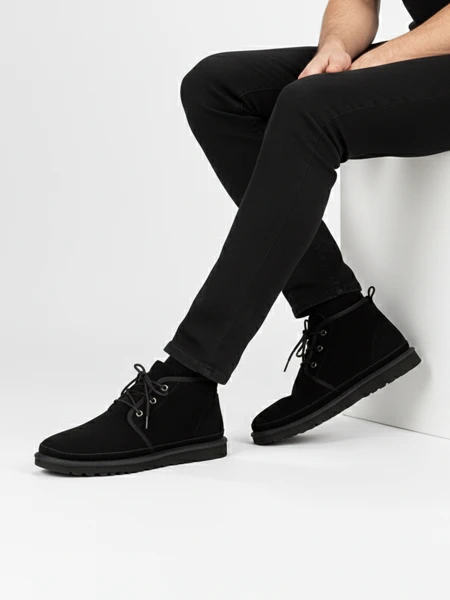 Bottes de neige Gavin noires pour hommes - chaussures