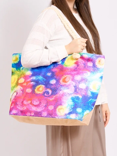 Royalfashion Grand sac en tissu avec impression