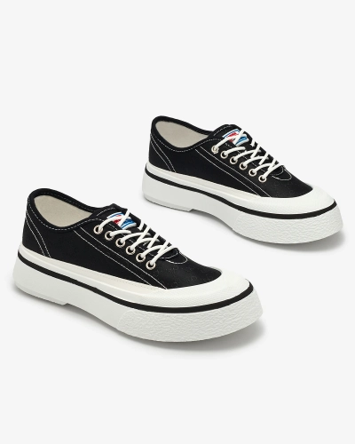 Royalfashion Baskets compensées Ferriva pour femme en noir