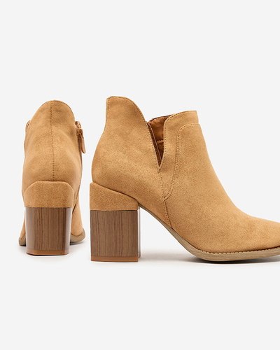 Royalfashion Camel Bottes à talon aiguille Ricteas pour femme