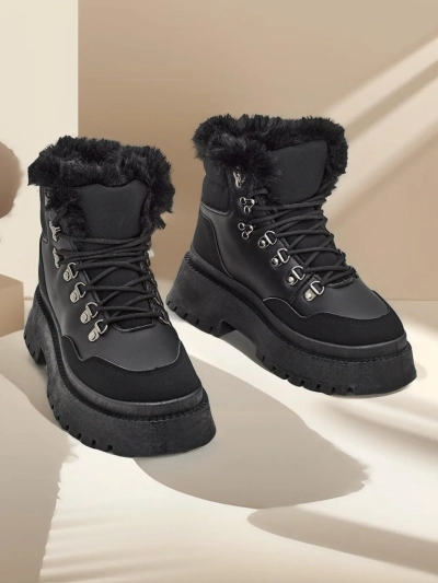 Bottes de neige à lacets pour femmes Royalfashion Qiroz