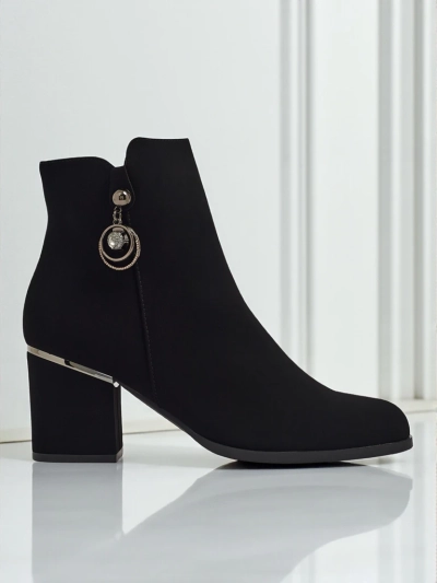 Bottines pour femmes mates à talons épais Vioi