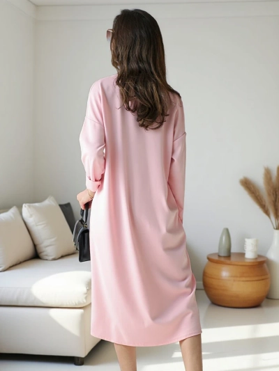 Robe midi femme Royalfashion en tissu surdimensionné avec fleur
