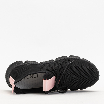 Chaussures de sport femme Bommgi noires et roses - Footwear