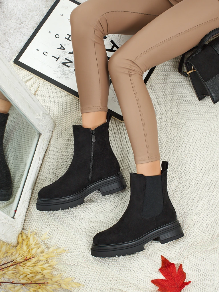 Bottines Chelsea pour femmes en éco-daim Lunvor