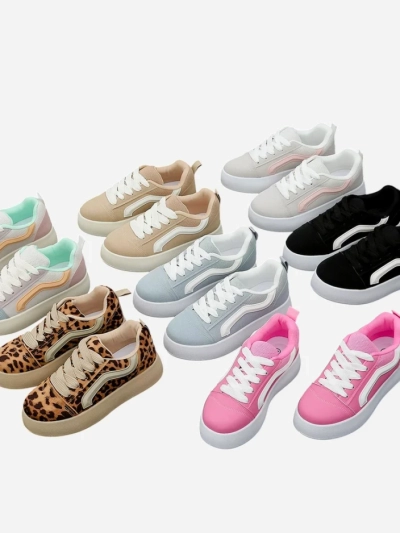 Royalfashion Baskets de Sport à Plateforme pour Femmes Ensis