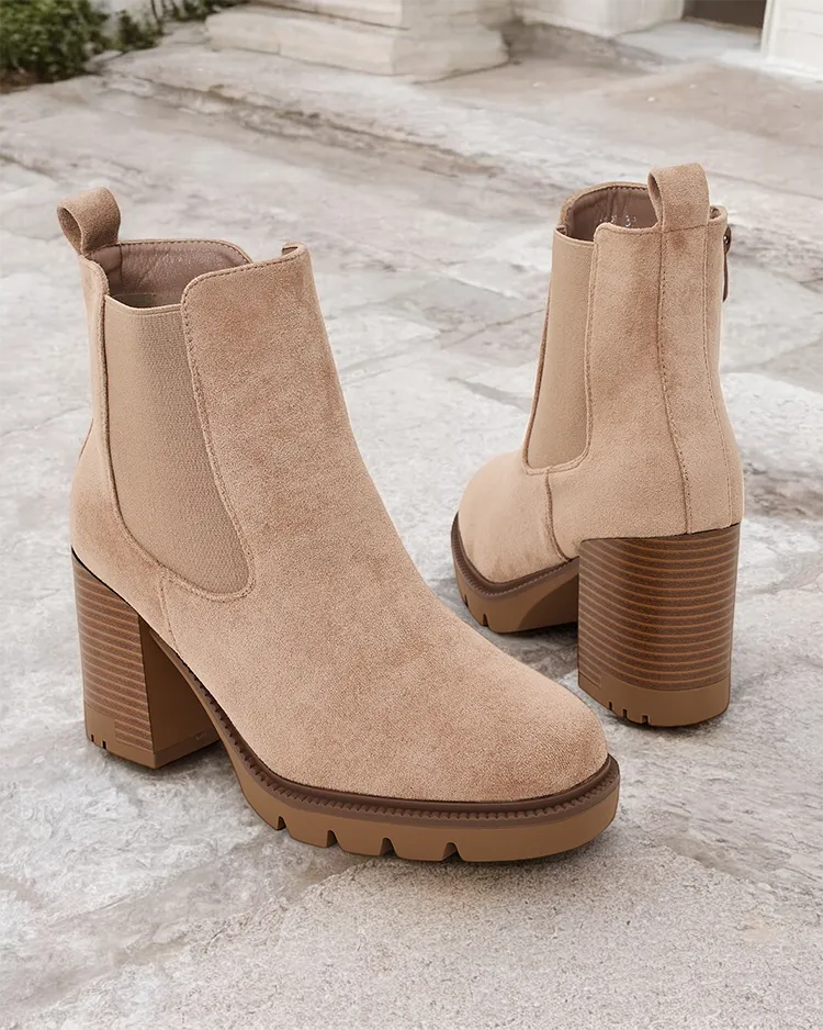 Royalfashion Bottes à talon aiguille Timoxo pour femme