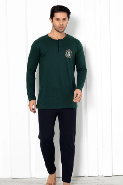Royalfashion Pantalon de pyjama en coton pour homme