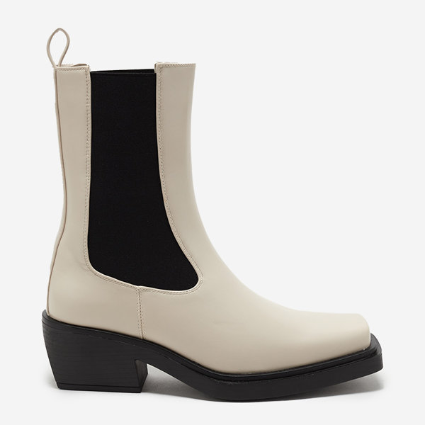 OUTLET Bottes hautes à enfiler beiges pour femmes Darran - Footwear