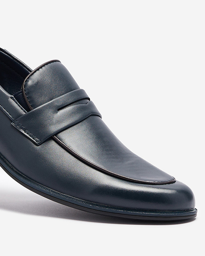 Demi-souliers classiques pour hommes bleu marine Jerif - Chaussures