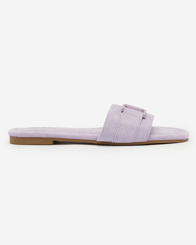 Royalfashion Tongs violettes pour femme avec boucle Rydr