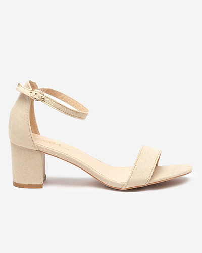 OUTLET Sandales femme beiges sur le poteau Nelino - Footwear