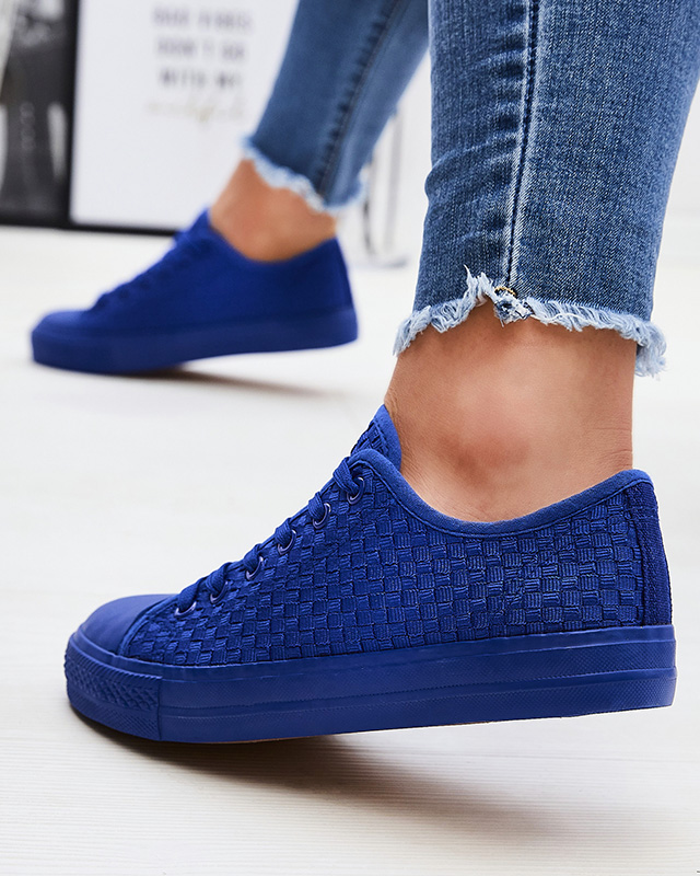 Cobalt baskets pour femmes avec gaufrage Aklina - Footwear