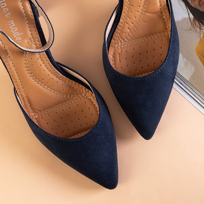 Sandales femme bleu marine sur le poteau Rumil - Footwear