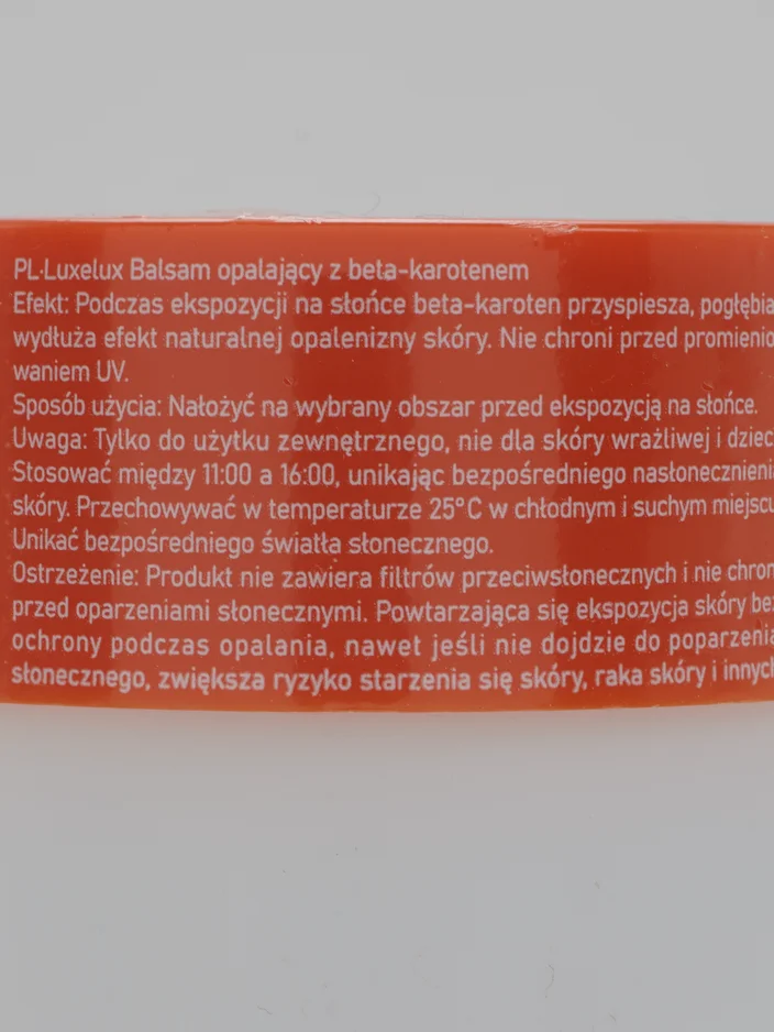 Crème accélératrice de bronzage Luxelux avec bêta-carotène 280g