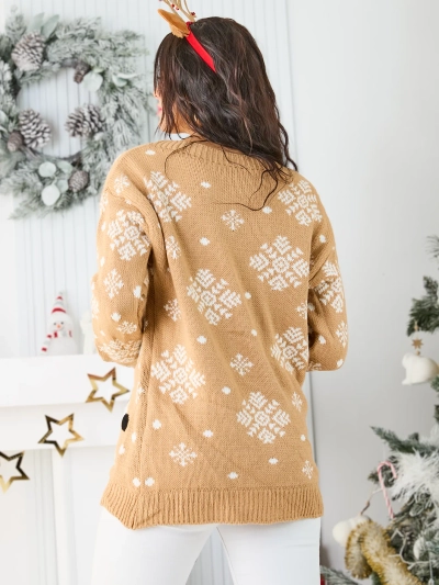 Pull de Noël pour femmes Royalfashion avec Père Noël