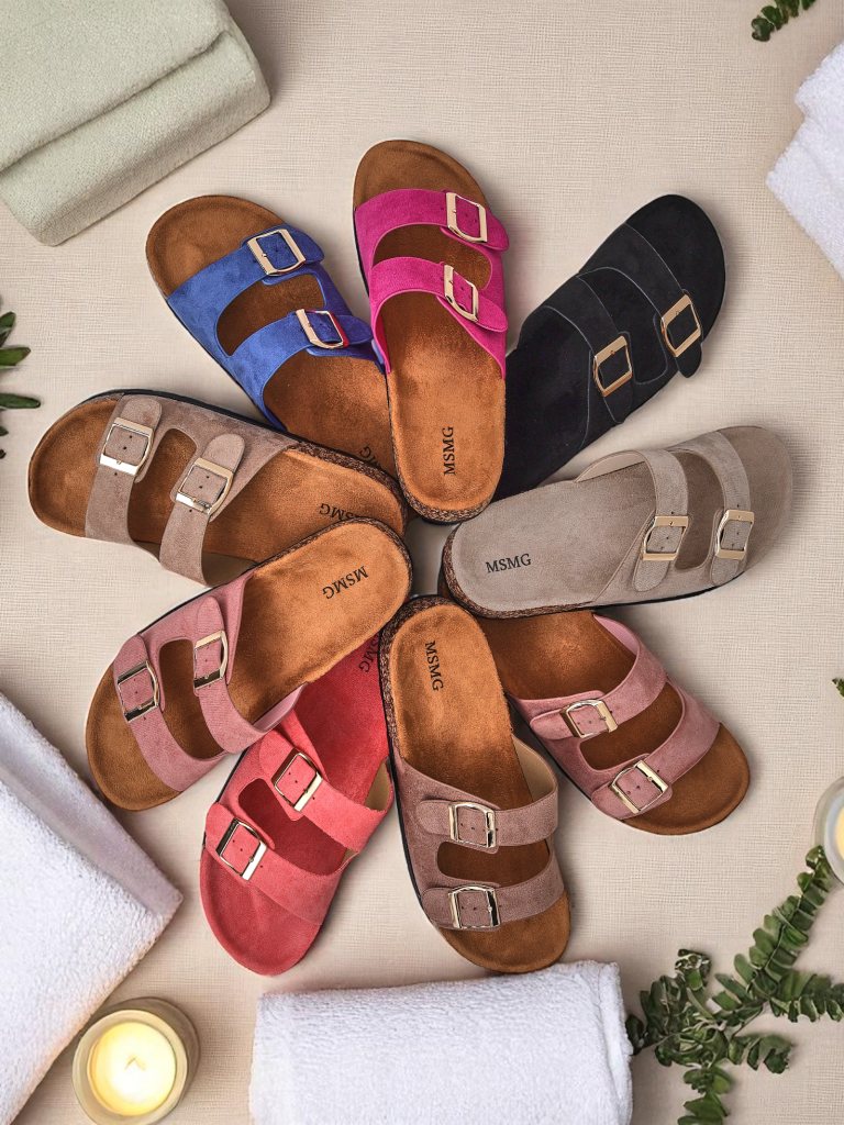 Royalfashion Tongs femme à boucles Foumy