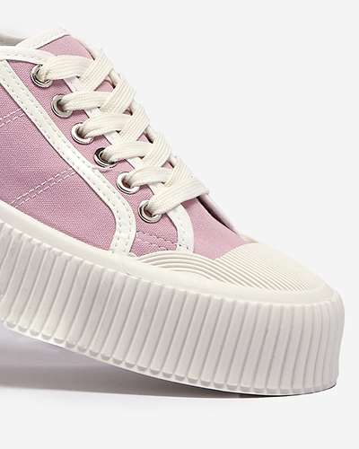 Baskets violettes pour femmes sur une semelle solide Ozerika - Chaussures