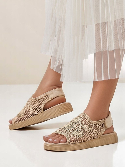 Sandales ajourées pour femme Royalfashion à tige Levay