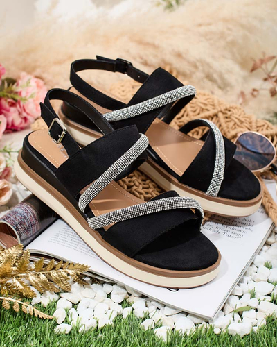 Royalfashion Sandales à talons bas Obissa pour femme