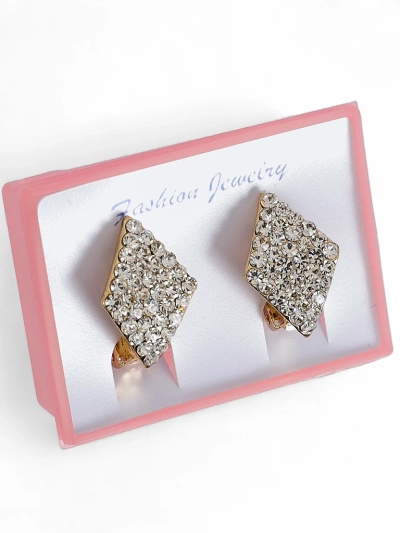 Royalfashion Boucles d'oreilles à clip pour femmes avec zircons