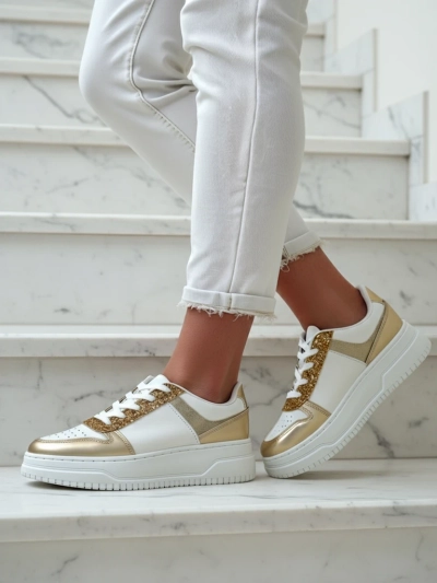 Bella Glamour Baskets Dorées pour Femmes