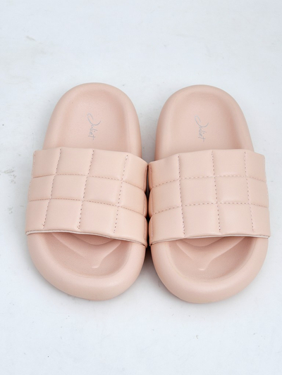 Royalfashion Claquettes plates pour femmes Quilt Walk