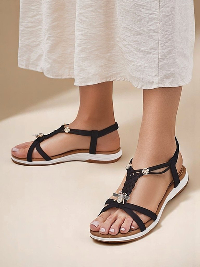 Royalfashion Sandales ornées pour femmes Fiacco