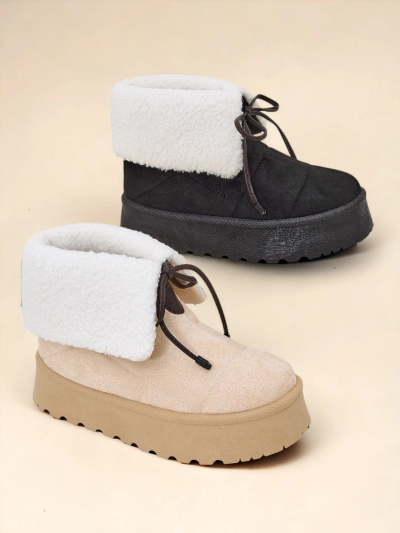 Bottes de neige à lacets pour femme Royalfashion Wdeno