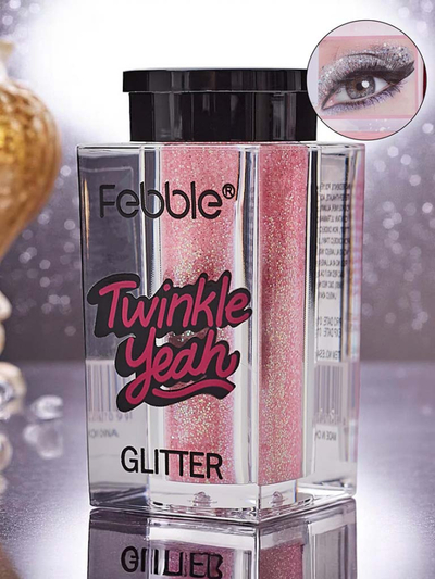 Paillettes scintillantes pour le visage et le corps, rose clair