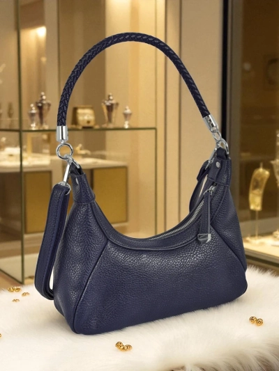 Royalfashion Petit sac à main pour femme en cuir écologique avec sangle décorative Lacquea