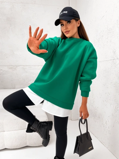Sweat-shirt en coton pour femmes Royalfashion avec bas amovible
