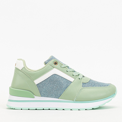 Baskets de sport vertes pour femmes avec paillettes Berilan - Footwear