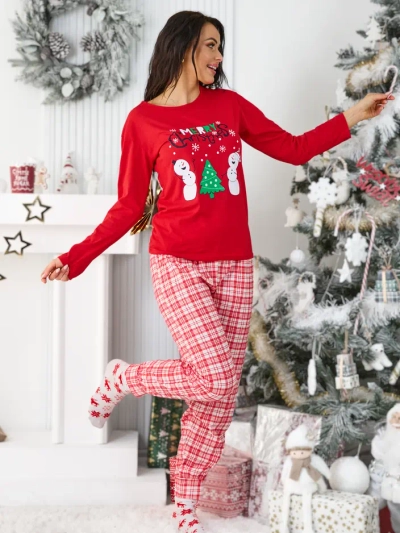 Royalfashion Pajamas en Coton pour Femmes Noël