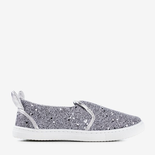 Slip enfant gris avec des oreilles Mini - Chaussures 1